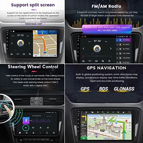 Plokm Car Stereo Android 12 za Hyundai I10 2007-2013 9 inčni IPS dodirni ekran za ekranu sa bežičnim Apple Carplay i Android Auto,