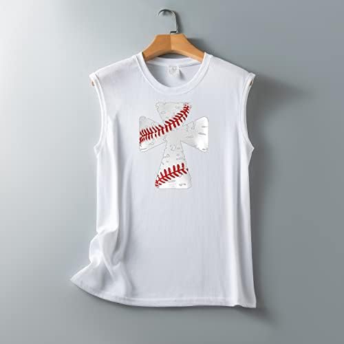 Ženski grafički prsluk Tops Bejzbol mama Tank Tops ljeto rukave majice Bejzbol ljubav mama Tank Top