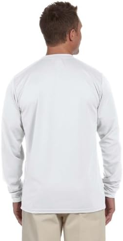 Augusta sportska odjeća majica dugih rukava sa vlagom, Srednja, bijela