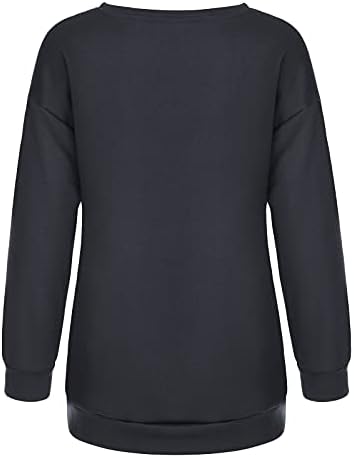 Ženski modni pulover na vrhu Valentinovo ružni štampani duksevi dugi rukavi košulje Casual udoban pulover