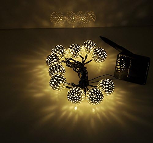 Moderna kućna solarna LED žičana svjetla - Marokanski metalni Globus fenjeri