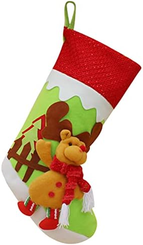 Božićne čarape Big Xmas Čarape Dekoracija SANTA Snjegovinski jeleni Shaketing Božićni ukrasi i zabavni dodatak Početna za odmor Ornament