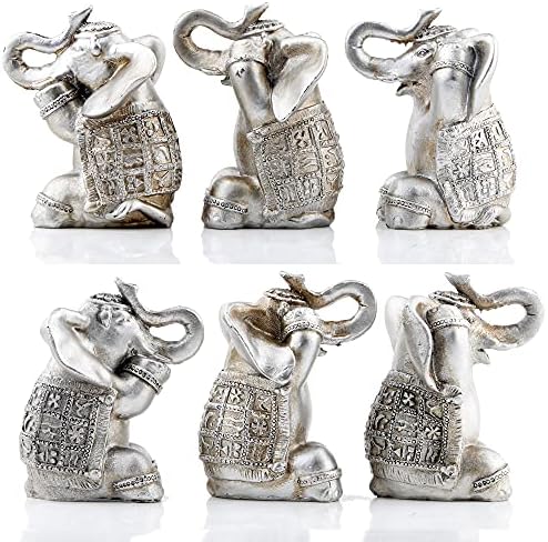 Abesea HeAnt-no, vidi-ne, govore - ne zli slonovi Figurice Kolekcionarstvo Statua mudrosti Sretni slonovi sa dekorom za dom, srebro
