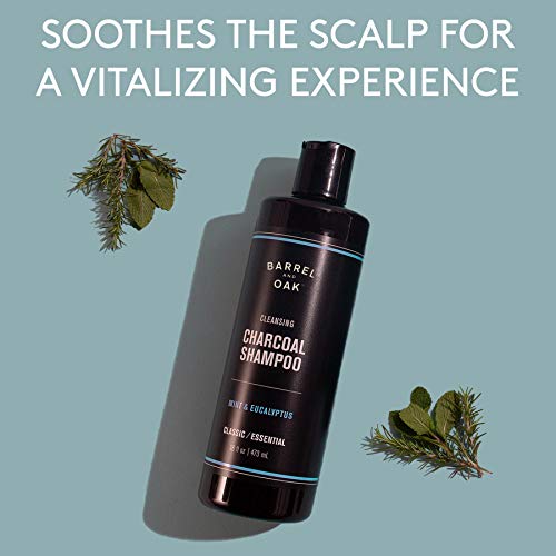 Barrel i hrast - Šampon za čišćenje drvenog uglja, razjašnjenje šampon, njegu kose za muškarce, duboko čišćenje i pročišćavanje, hidrati