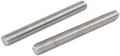X-dree M10 x 100 mm 1,5 mm. Šipke od nehrđajućeg čelika šipke sa niti, šipke za kosu 20 kom (M10 x 100 mm Paso 1,5 mm Acero Inoksidable