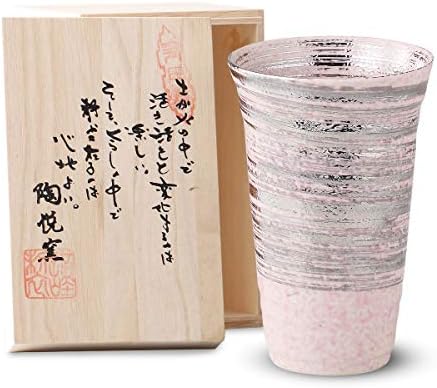 CTOC Japan Ceramic Sake Cup, Multi, φ3.1 x 4,8 inča, 11.8 fl oz, elegantna četka, keramična peć, arita roba izrađena u Japanu