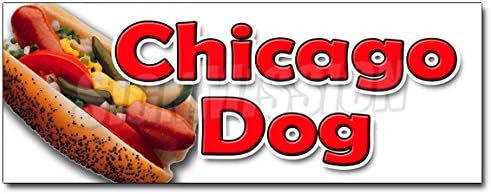 36 Naljepnica za naljepnicu za pse Chicago All Govef Chicago Red mak se vidio u Bun Tomato Dill