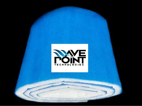 Wave-point PRO Koi pond filter jastučić Media Roll-plava vezana - 12 inča sa 72 inča sa 1,25 inča - izrezana da stane - izdržljiva-kompatibilna