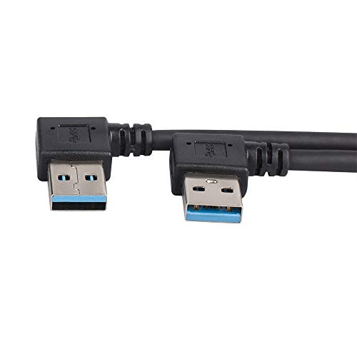 YUCOOL USB 3.0 adapter i USB 3.0 produžni kabel, lijevi i desni kutni ekstenzijski kabel i vertikalni ugao i dolje ugaoni spojnik