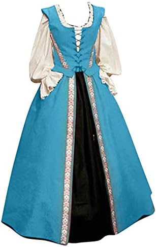 Ženska Renesansa Vintage Haljine S Loptom Gotički Srednjovjekovni Kostim Maxi Haljine Plus Veličina Cosplay Fensi Haljina Za Noć Vještica