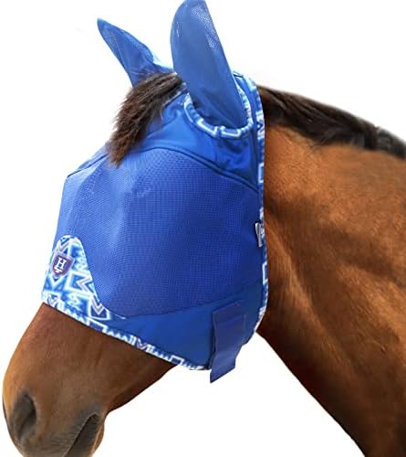 Harrison Howard konj muva maska pola lica sa ušima runo ivica sa atraktivnim obrascima dodaje više štih Mint konj veliki