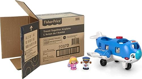Fisher-cijena Little People muzički Toddler toy Travel zajedno avion sa Lights Sounds & 2 brojke za uzrast 1+ godina