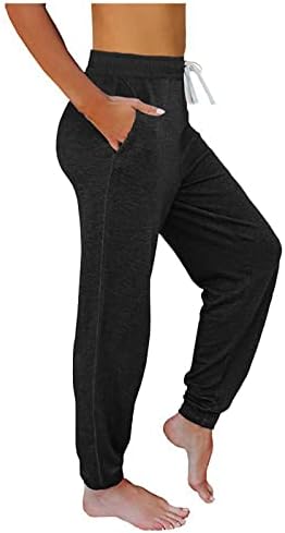 Ženske hlače hlača sa džepovima sa džepovima Yoga vježbanje trčanja lagane dukseve cinch donje lounge hlače