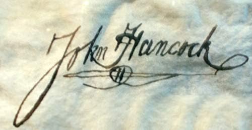 John Hancock autogram