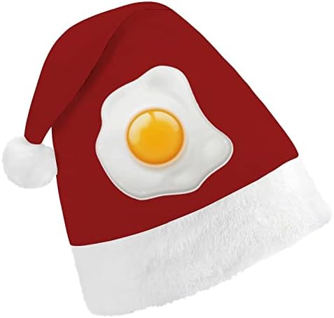 Božićni šešir od prženih jaja Santa šešir za uniseks odrasle Comfort klasična Božićna kapa za Božićnu zabavu