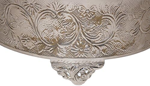 GiftBay Creations 743-22r vjenčani okrugli stalak za torte, 22 inča, srebro