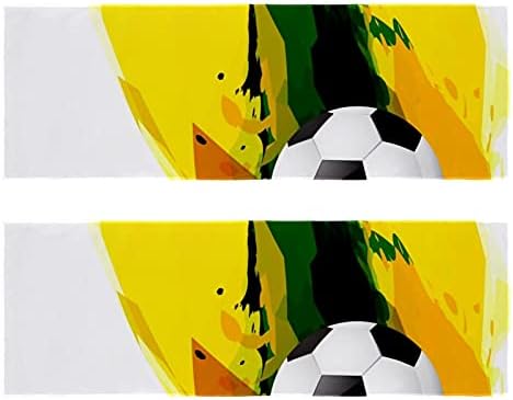 Soccer fudbal Sportfitness Ručnici za muškarce i žene Ručnik na plaži 2-pack Print Brzo sušenje MicroFiber Sport Workwel