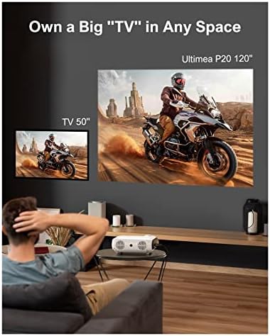 YBOS 1080p Bluetooth projektor Prijenosni otvoreni projektor 120-inčni veliki ekran projektor Mini kućni teatar VIDEO