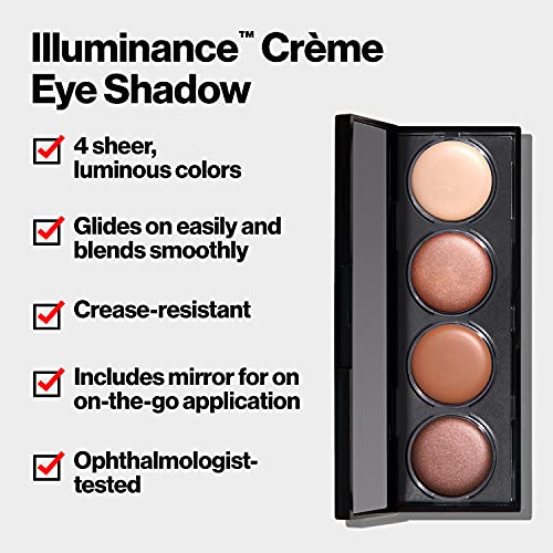 Crème Eyeshadow Palette by Revlon, osvjetljavanje šminke za oči sa sastojcima otpornim na nabore, kremasto pigmentirano u Blendable