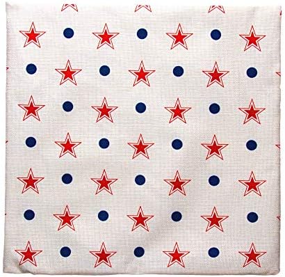 Poklopac jastučnice za bacanje jastuka za bacanje jastuka, dvostrano 18 x 18 inča, patriotske zvijezde američke zastave, za četvrti