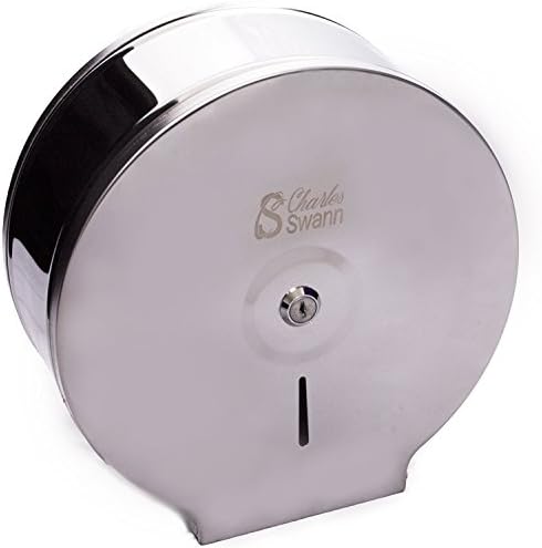 Charles Swann 9 Trgovački nehrđajući čelik toaletni papir sa zauvijek garancijom | Premium i izdržljiv držač tkiva za zidno tkivo