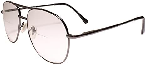 Klasična 80-ih originalni vintage Gunmetal Aviator Bifocal 2,75 Čitanje naočala Čitanje čitač