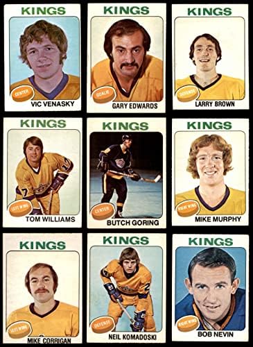 1975-76 O-Pee-Chee Los Angeles kraljevi u blizini Team Set Los Angeles Kings - Hokej GD + Kings - Hokej