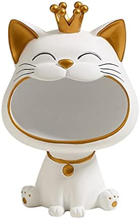 Uxzdx mačke u obliku skladištenja kreditira kreativni dekor za skladištenje Početna Desktop ukras bijela Lucky Mačke Torch Ključni