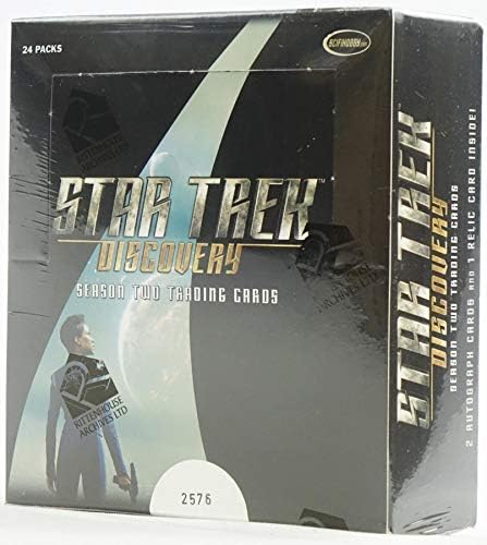 2020 Rittenhouse Star Trek Discovery Sezona 2 Trgovinska kartica Tvornička zapečaćena hobi Box 24 paketi 2 autograma i 1 relikvija
