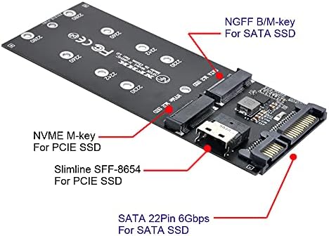 Chenyang CY 22Pin SATA adapter SFF-8654 do M.2 U2 komplet NGFF M-Key to Slimline SAS NVME PCIe SSD SAS SSD adapter za matičnu ploču
