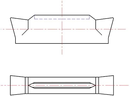 Uxcell karbidni umetci za okretanje MGMN400 NZ1930 CNC alat za glodanje za Mgehr držač za struganje