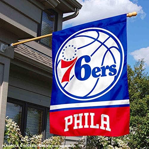 Philadelphia 76ers dvostrana i dvostrana kuća zastava