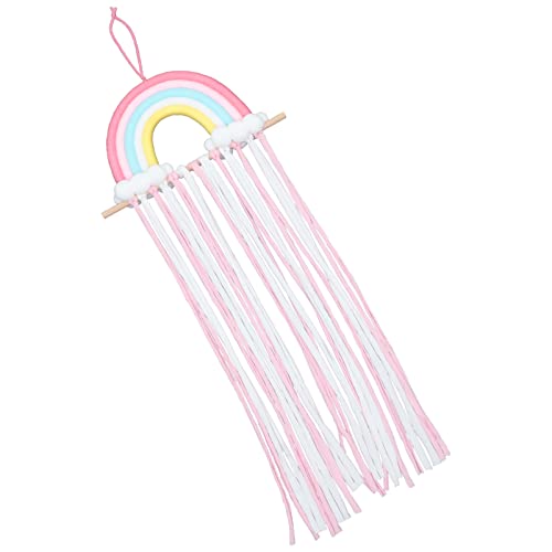 Toddmomiy Rainbow kose držač zidnih kose Clip Organizovanje pohrane Tassel Hairpin bareta vješalica boemska zidna viseća ukras za