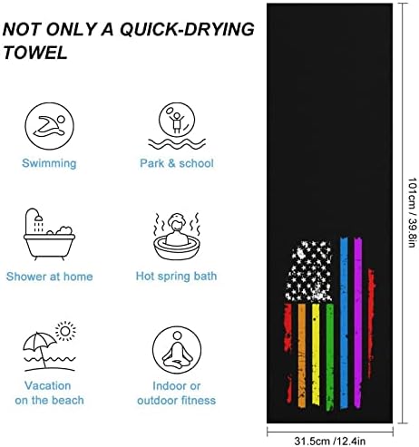 Duga lgbtq gay zastava ponosa Brzi suhi ručnici Operi za pranje visoko upijajuće krpe za lice za ručnike za ruke za kupaonice Spa