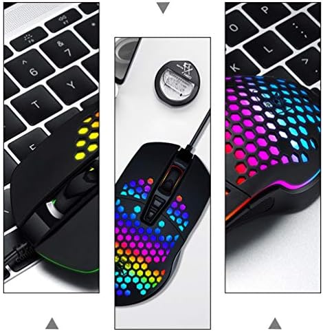 SOLUSTRE laptopi žičani računar za Laptop računar, dizajn saća žičano igranje sa pozadinskim osvetljenjem, RGB igranje za kompjuterske