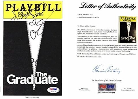 Diplomirani-Kathleen Turner , Alicia Silverstone i Jason Biggs potpisali su-potpisali originalni časopis Playbill iz 2002. godine