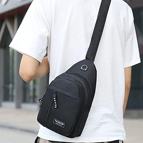 Crossbody Sling torba, vodootporna torba za ruksak sa USB priključkom za punjenje, višenamjenska torba za rame putna torba za planinarenje