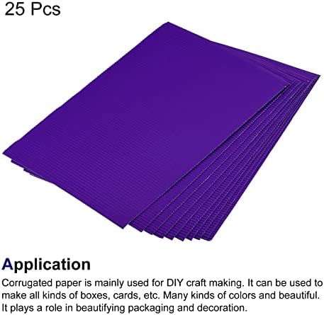 MekCanixity-a valoviti papirni listovi 25pcs 11,8-inčni x 7,87-inčni ljubičasti karton za DIY CRAFT