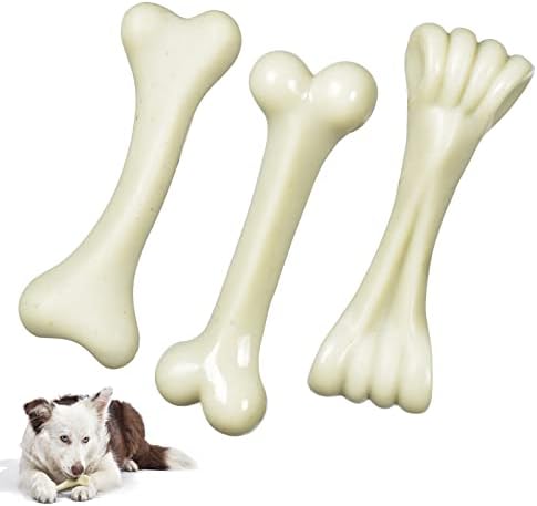 Doudele Mali pas sa žvakanjem igračaka - srednji pas za odmor 3-pakovanje, štenad igračke za agresivne žvakaće igračke za zube, goveđi