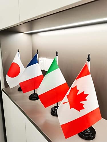 Kanada Diplomat zastava zastava - Kanada Zastava tablice, Kanadska zastava, Kancelarijska zastava, Dekoracija tablice, 8 x 5,5 inča
