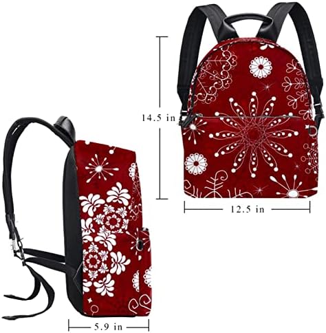 VBFOFBV Putovni ruksak za žene, planinarski ruksak na otvorenom sportove ruksack casual paypack, snježna pahuljica vintage božićni