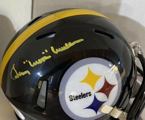 Pittsburgh Steelers Gerry Mullins Potpisan Mini Kaciga Jsa Coa!! - Potpisani NFL šlemovi