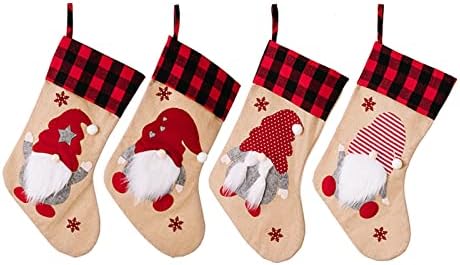 Velike čarape Candy Socks Božićni ukrasi Kućni odmor Božićni ukrasi zabava Vintage Glass Božićni vijenac