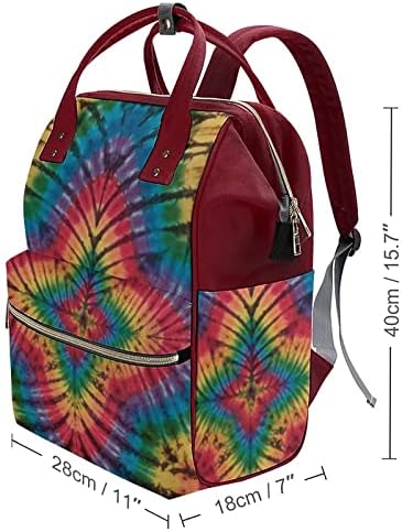 FunnyStar Colorful Tip Dye odštampana torba za pelenu Baby Bagpack Torbe od pelena Vodootporna torba za ramena za mamu i tatu