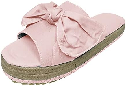 Papuče tobogani za žene kućne papuče za žene ženske japanke Casual sandale Bowknot platnene papuče Casual Women Slides ženske papuče