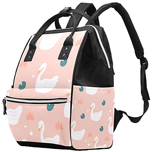 Swan uzorak pelena tote torbe mama ruksak veliki kapacitet pelena torba za staračku torbu za brigu o bebi
