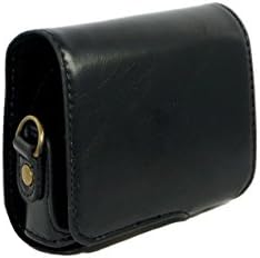 PU kožna torbica za Canon PowerShot G9X, G9 X Mark II Mark 2 zaštitna torba za kameru sa remenom za vrat preko ramena Crna