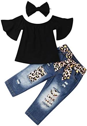 Fiomva Toddler Kids Baby Girl Spring Fall Outfits TrackSit TOP košulja Duks + hlače Hlače Hlače 2pcs set