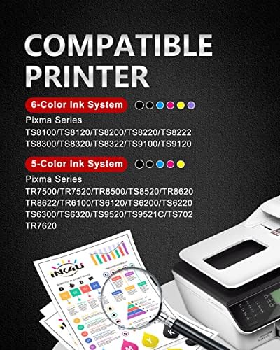 10 Combo Pack Compatible 280 281 Ink Cartridge Replacement for Canon TR8520 TS6320 TS9120 TS6220 TR7520 TR8500 TS8320 TR8620 TS6120