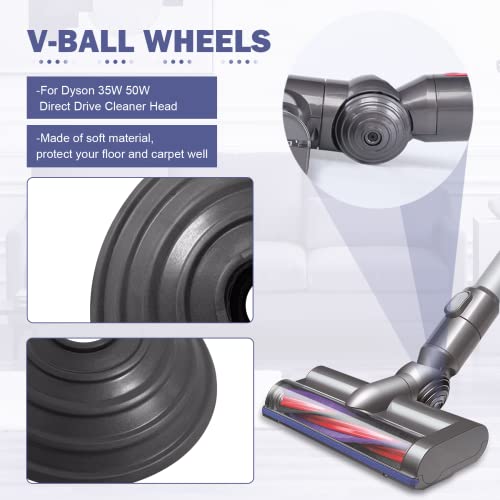 Nadograđeni V-Ball Wheel Rezervni dijelovi za Dyson V6 V7 V8 V10 V11 V12 V15 usisivač 35W 50W čistač sa direktnim pogonom, kuglični